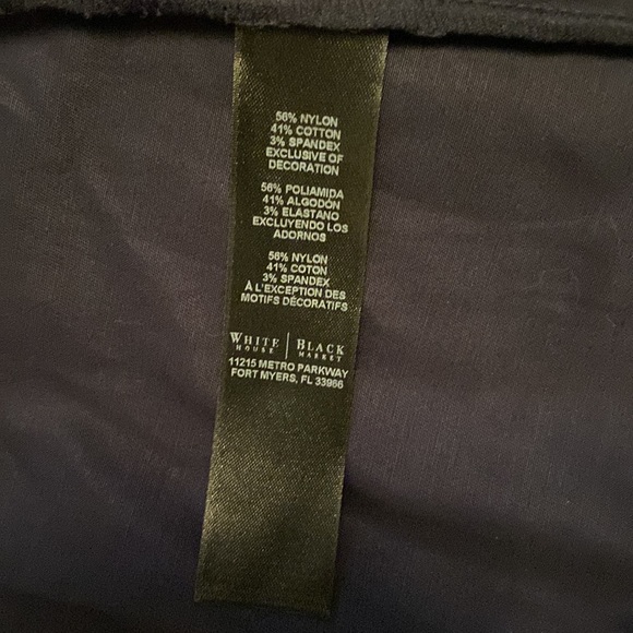 NWOT WHBM Navy Blue Button Up Button Cuff Button Hood Lightweight Rain Jacket - Picture 15 of 15